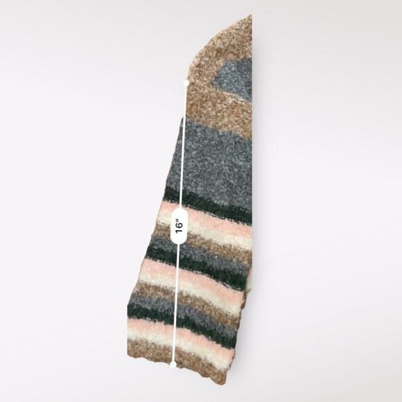 Mustard Seed‎ Cropped Striped Fluffy Sweater Size S - Picture 5 of 7